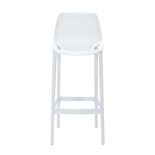 Cast Stool - 750H Hire in white - alternate view