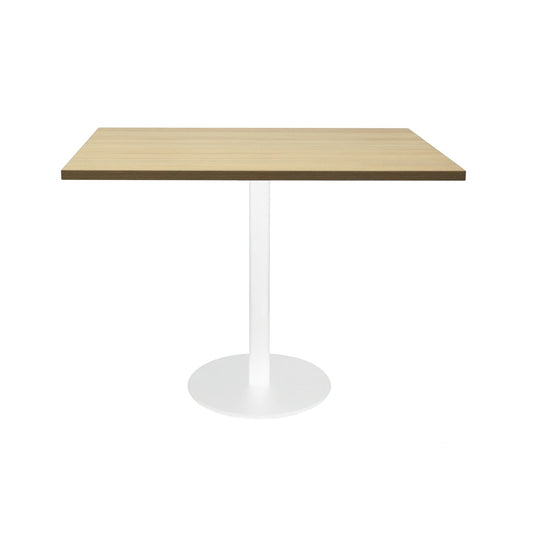 Estilo Square Meeting Table Hire in white - front view