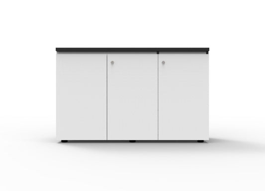 Rapid Infinity Swing Door Cupboard Hire in black - front view