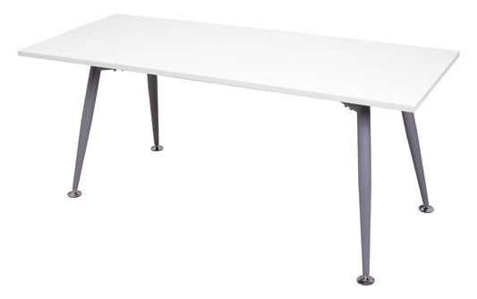 Rapid Span Meeting Table Hire in natural white - front view