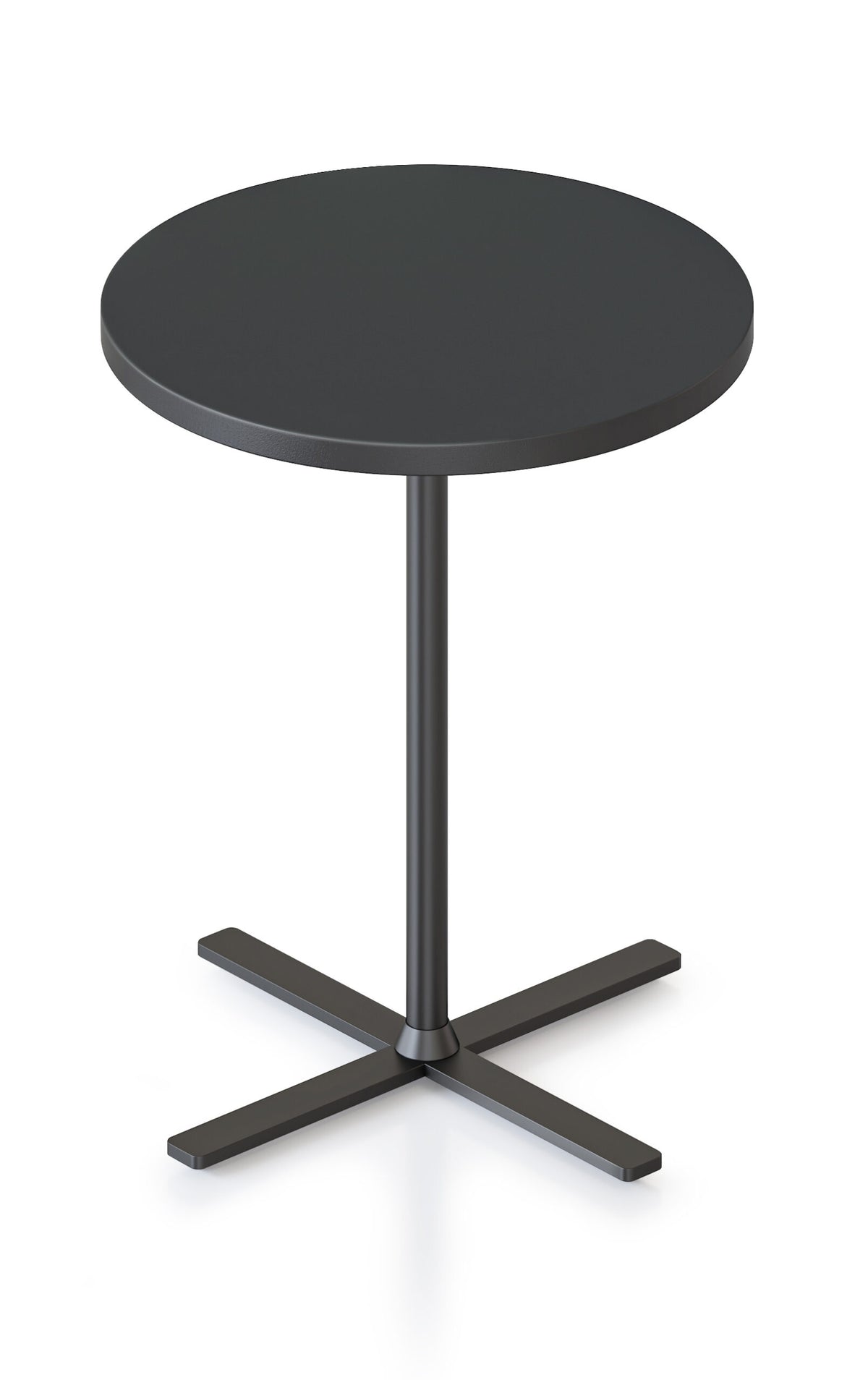 Kolo Side & Coffee Table Hire in black - angled view