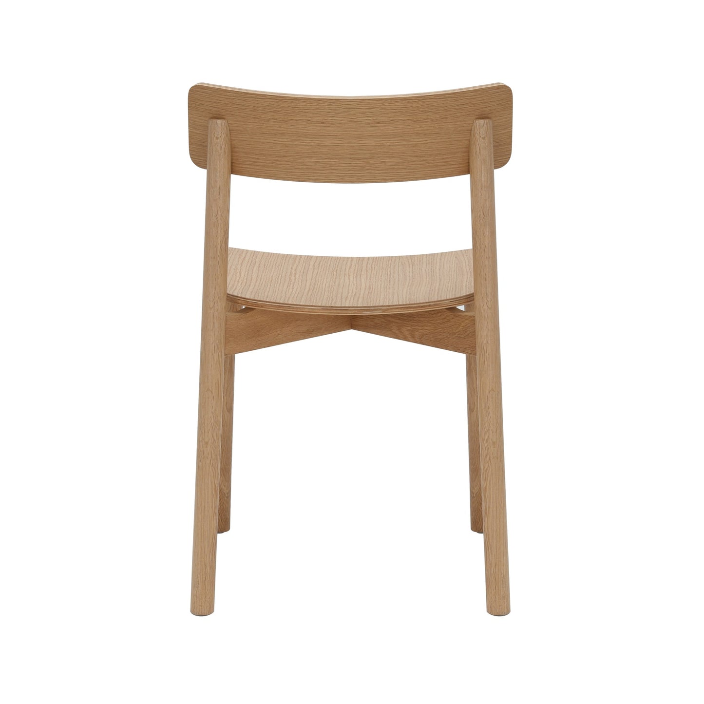 Arlo Chair American Oak detail view of natural oak construction