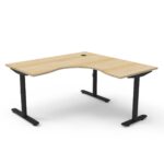 Halo Static Corner Workstation product view for office furniture hire