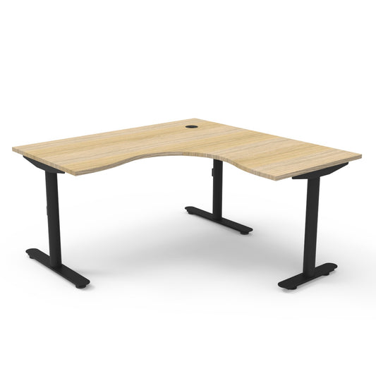 Halo Static Corner Workstation Hire - primary view