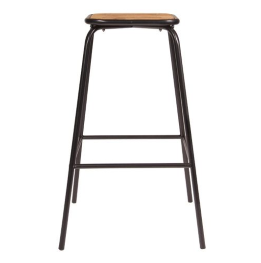 CONCEPT TUBE BAR STOOL - BLACK/BROWN