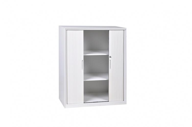 Lunar Metal Tambour Cabinet