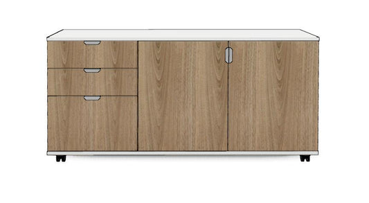 Mobile Pedestal + Cupboard