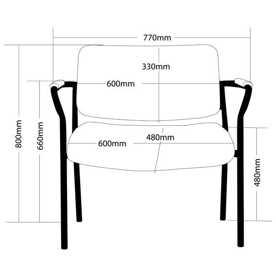 ROTARY-700 Multi Shift Seating medical vinyl reception chair for clinic