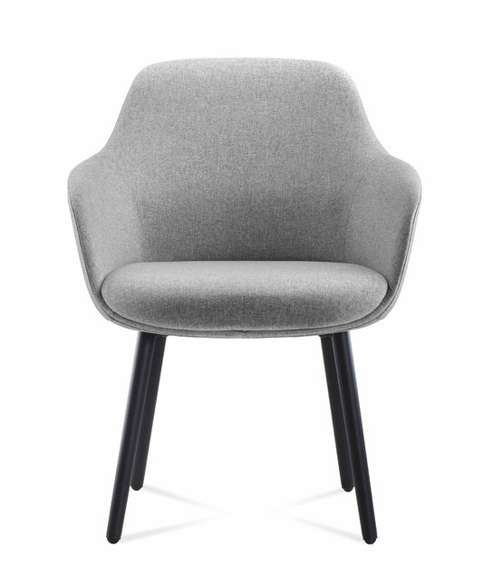 Aspen 4 Leg Tub Chair Hire in black - primary view