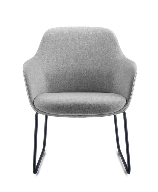 Aspen Sled Tub Chair Hire in black - primary view