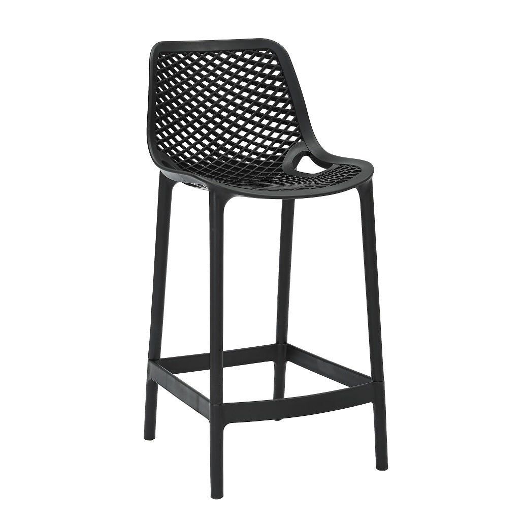 Cast Stool - 650H Hire in black - alternate view