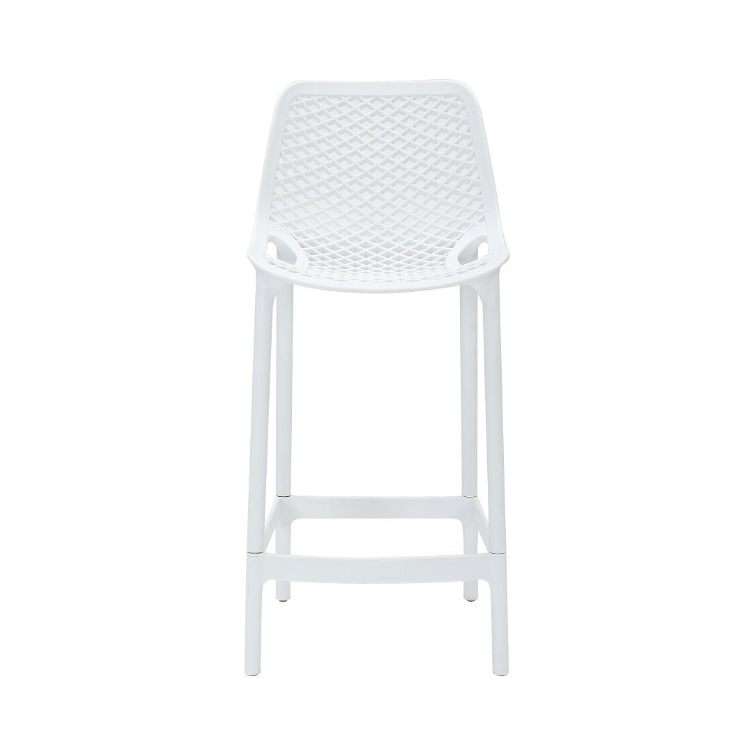 Cast Stool - 650H Hire in white - alternate view