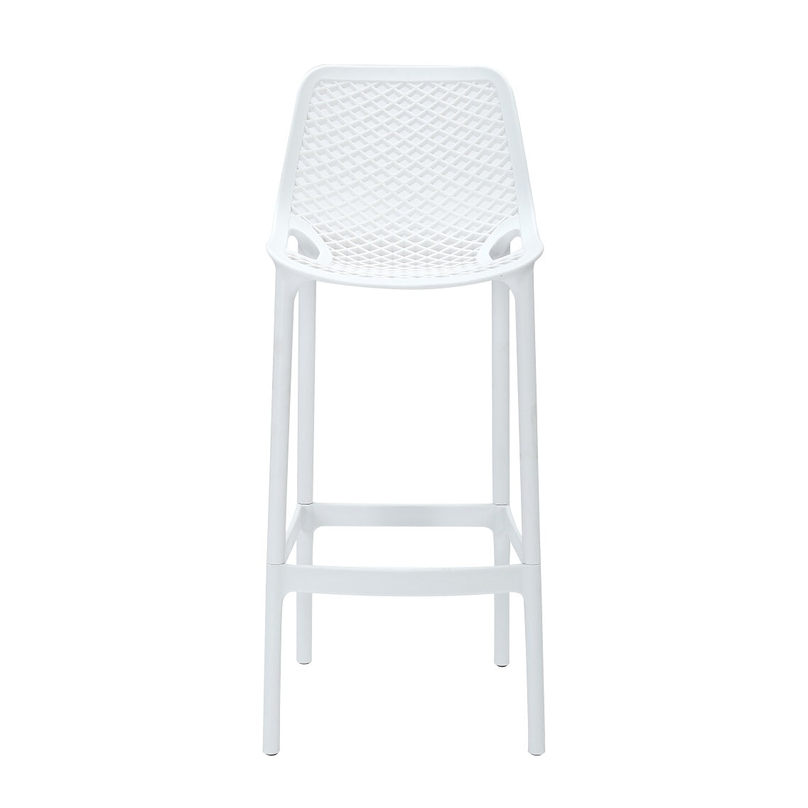 Cast Stool - 750H Hire in white - alternate view