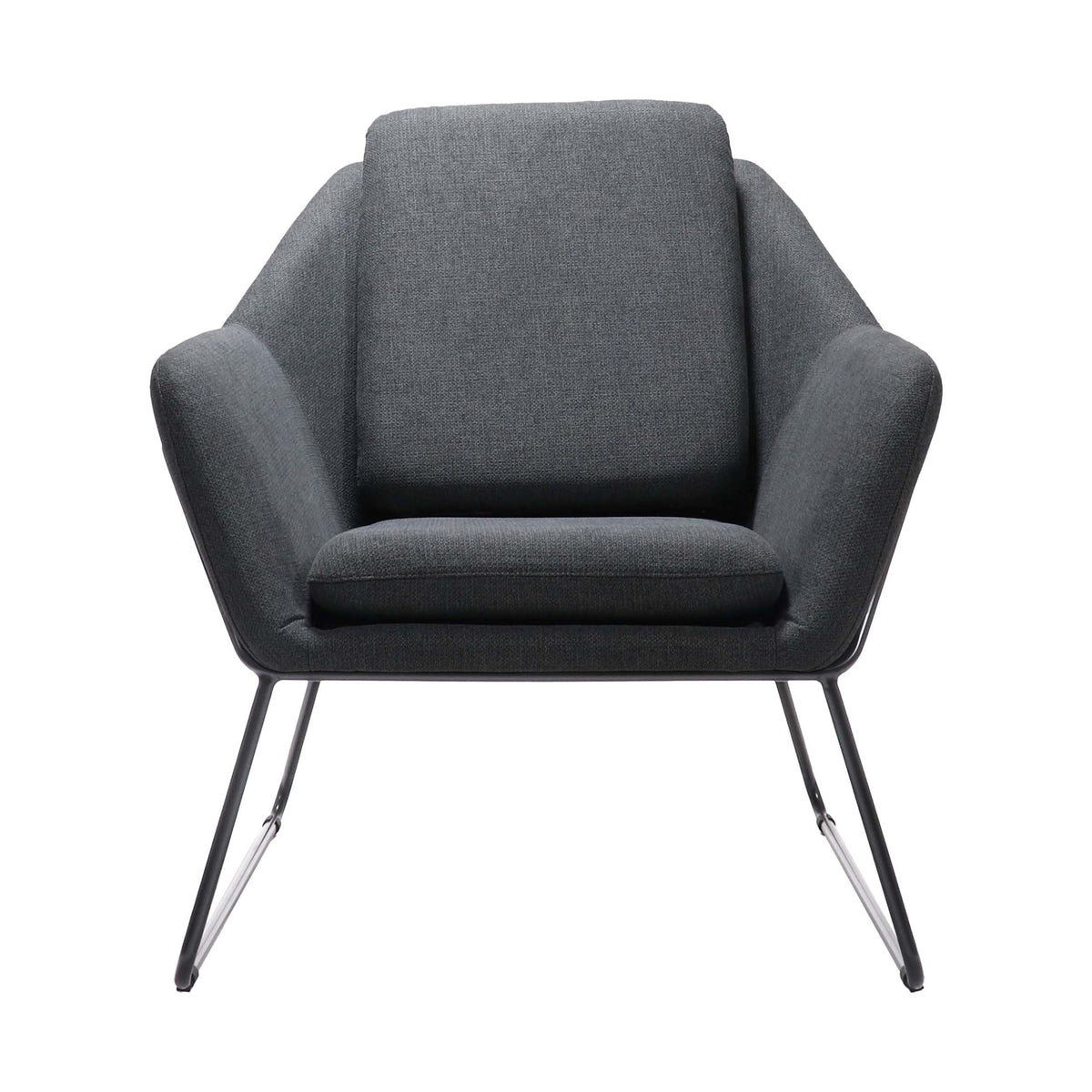 Cardinal Single Seater Arm Chair Hire in charcoal - primary view