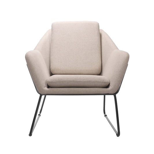Cardinal Single Seater Arm Chair Hire in stone - alternate view