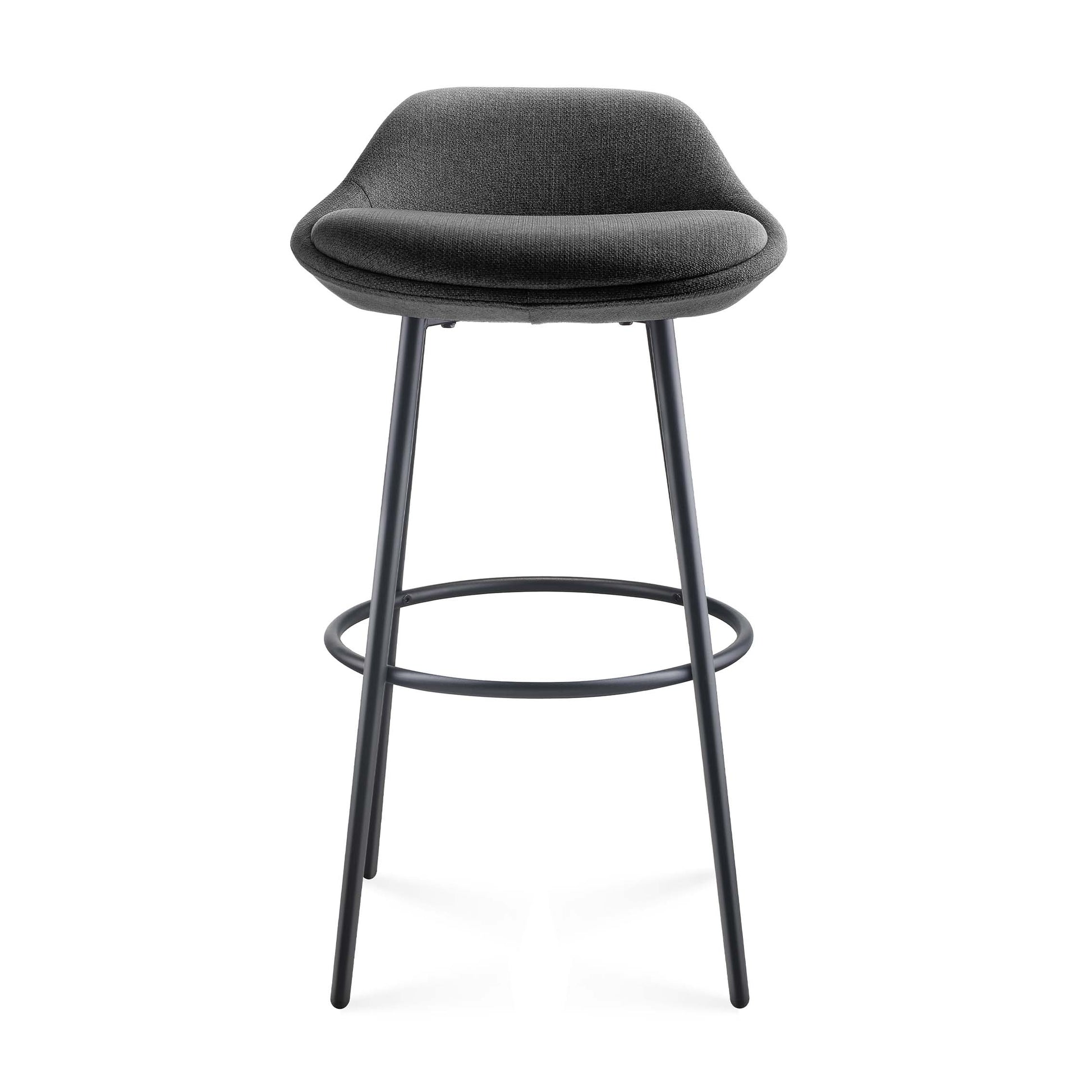 Eros Bar Stool Charcoal 457 Fabric primary view for office furniture hire