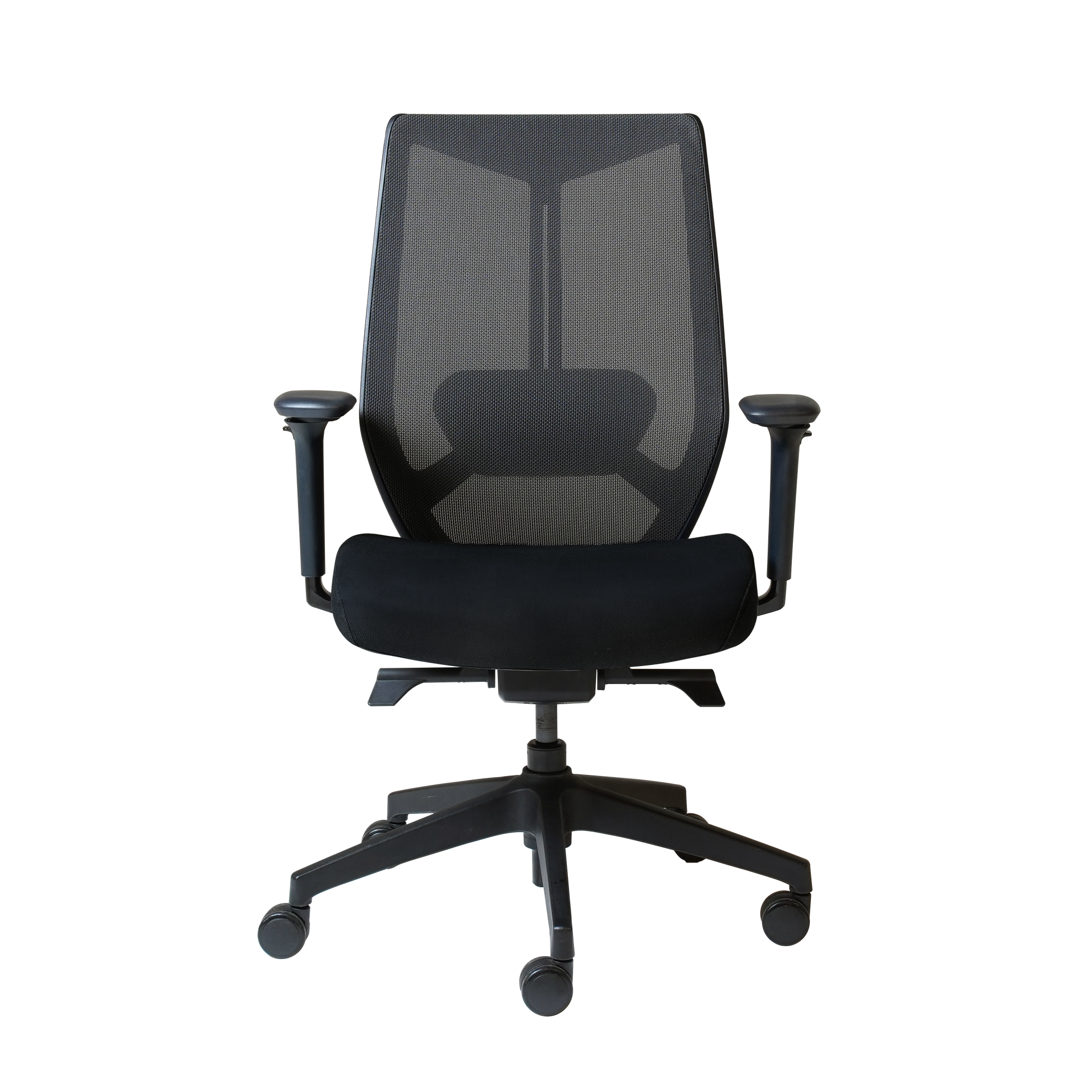 ARCO Chair in black mesh and fabric for commercial office hire
