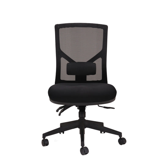 Breeze black mesh operator chair for office furniture hire