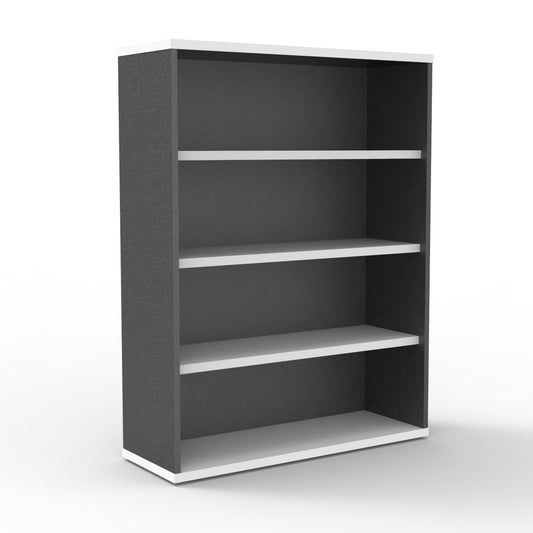 Rapid Worker Bookcase Hire in natural white - front view