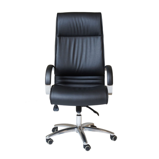 CL820 high back PU executive chair front view for office furniture hire