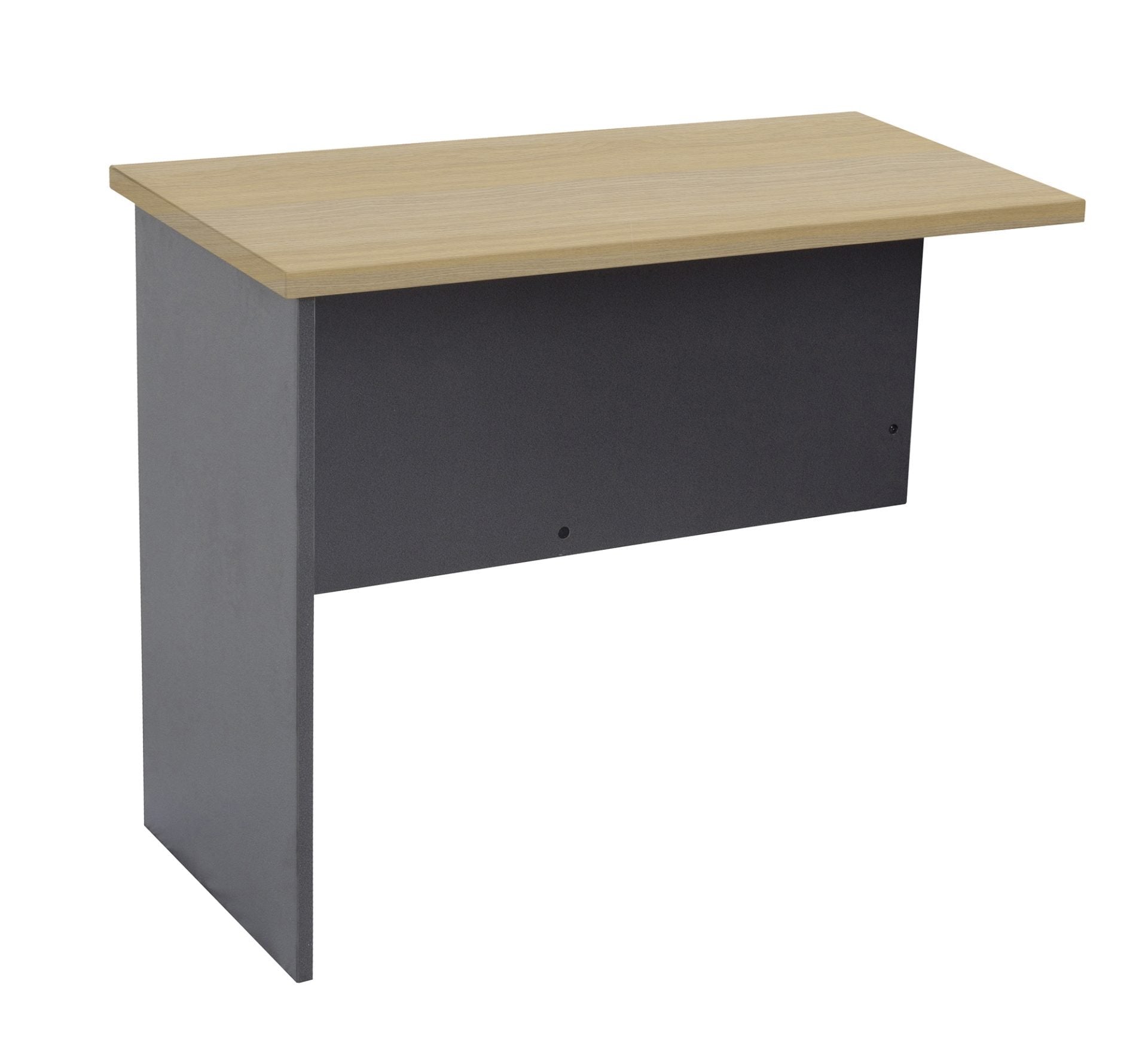 Rapid Worker Desk Return natural oak finish product view for office furniture hire