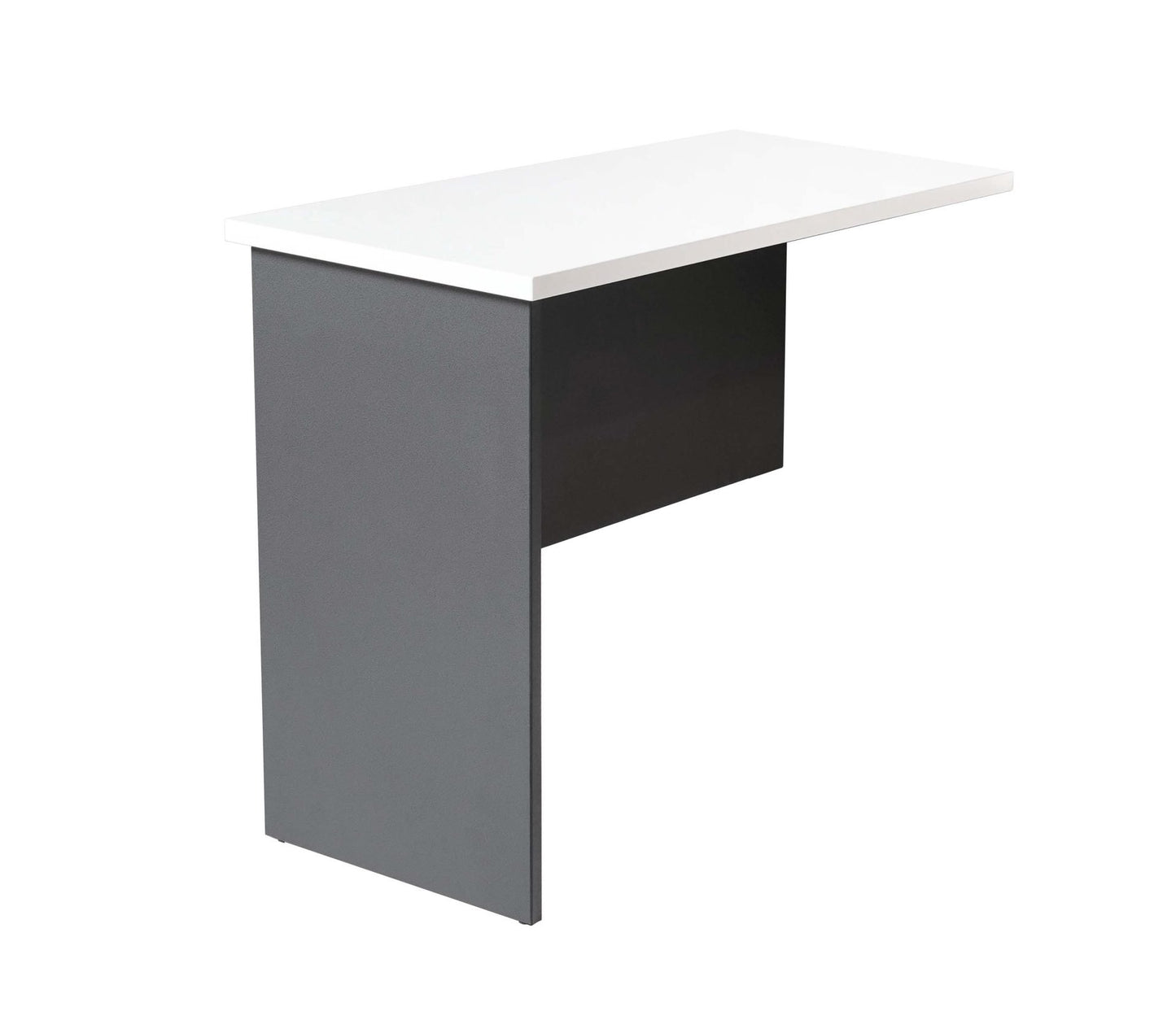 Rapid Worker Desk Return natural white finish product view for office furniture hire