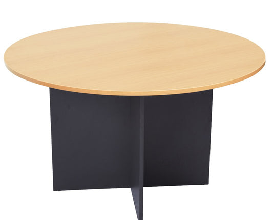 Rapid Worker Round Table Hire in beech - primary view