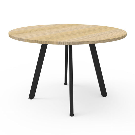 Eternity Meeting Table Round Hire in natural oak - primary view