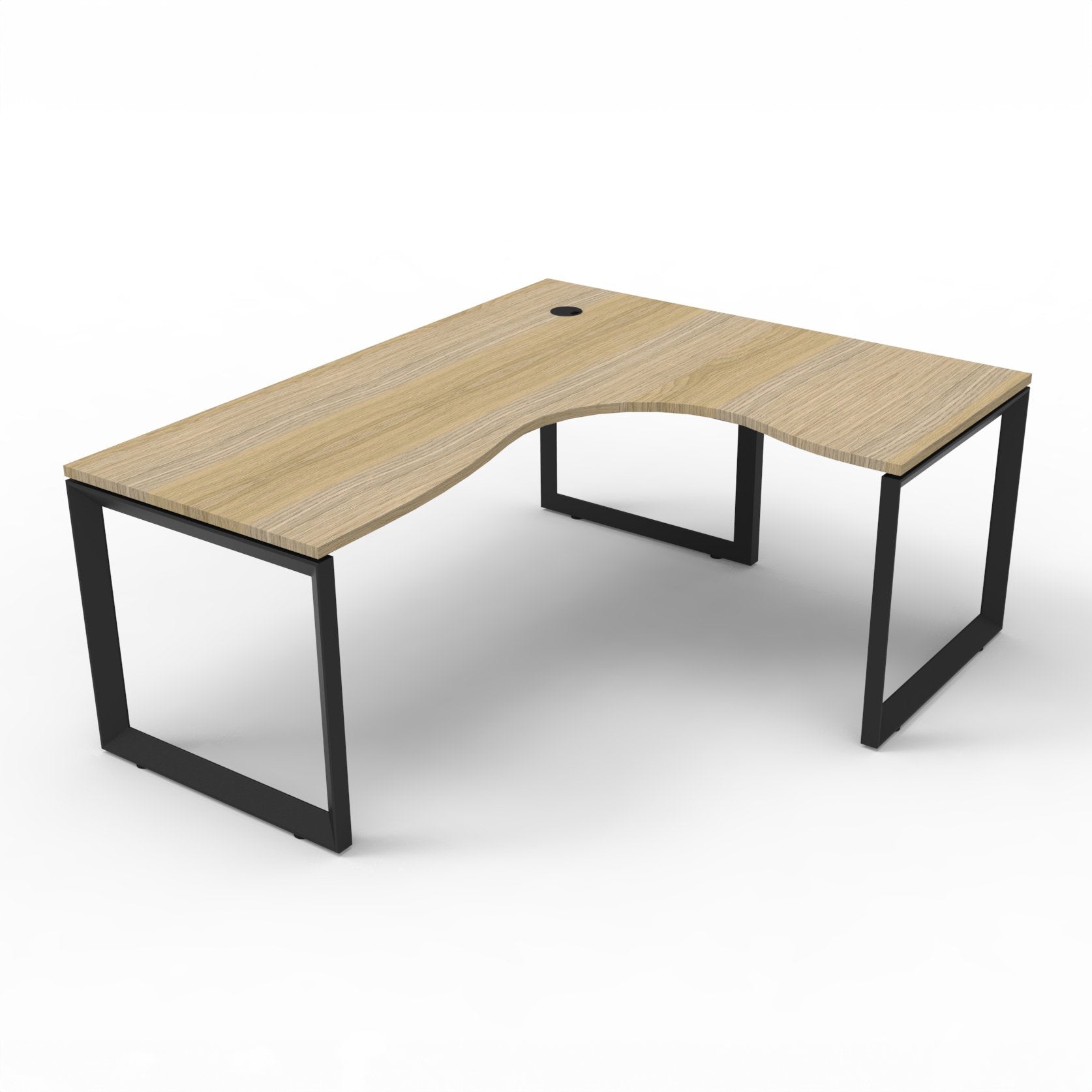 Infinity Loop Leg Corner Workstation product view for office furniture hire