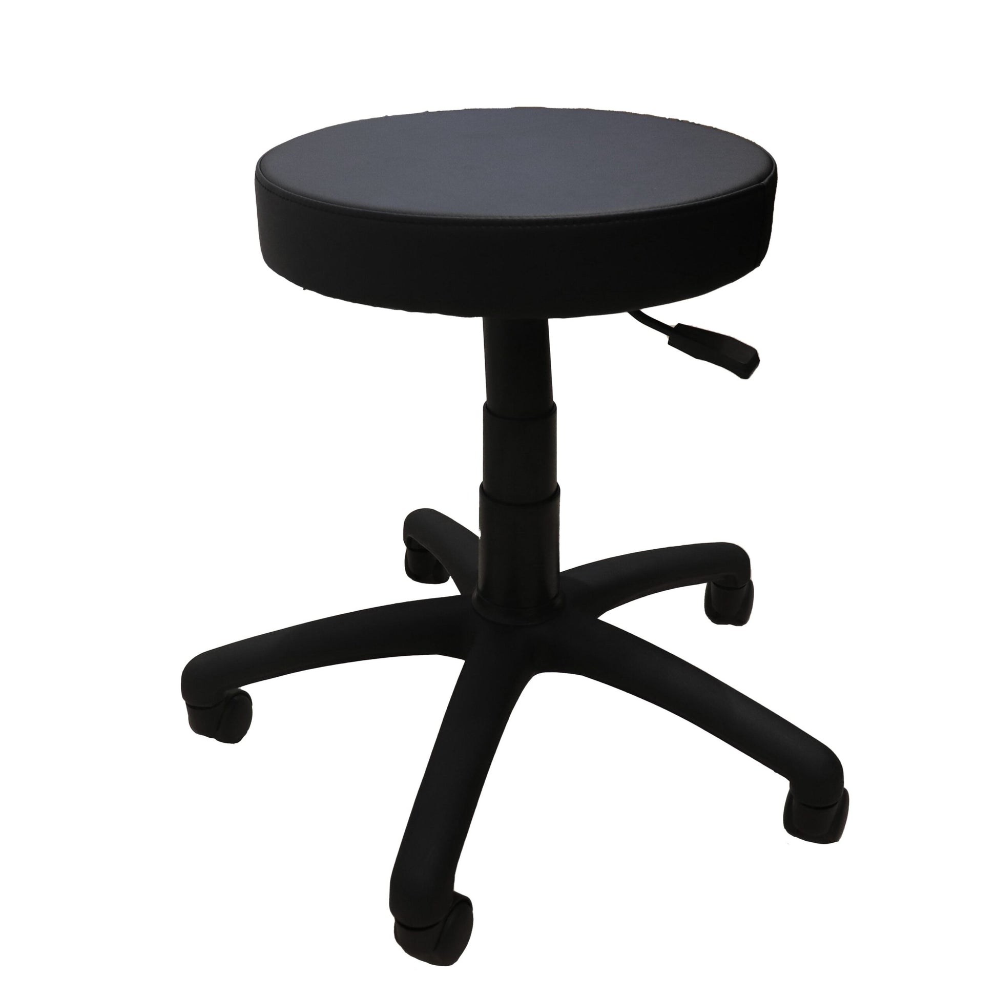DS Desk Height Stool black data stool for office furniture hire