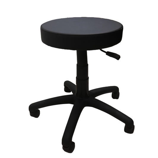 DS Desk Height Stool black data stool for office furniture hire