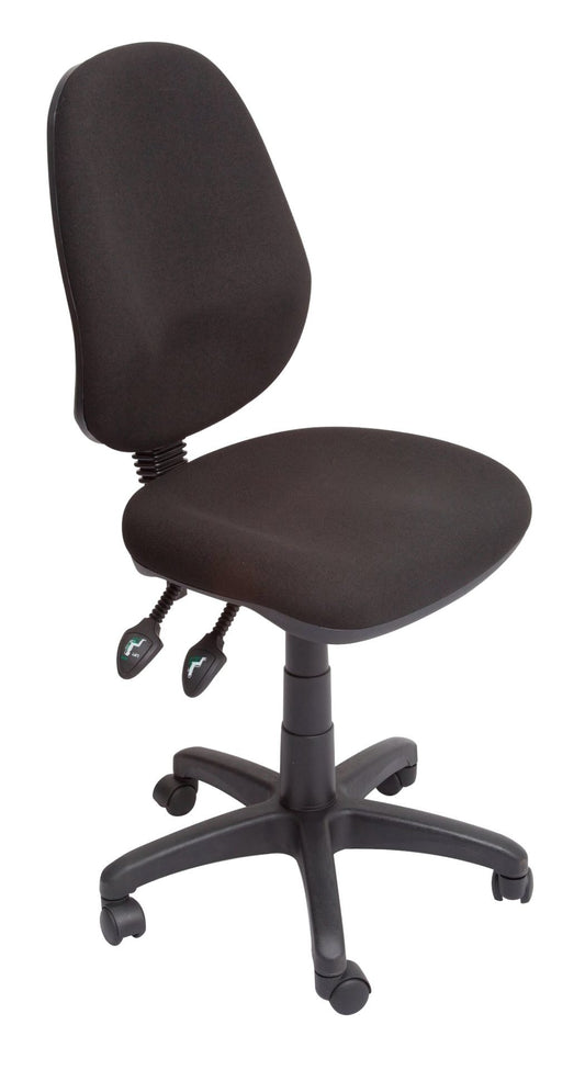 EC070CH high back ergo operator chair black fabric for office furniture hire