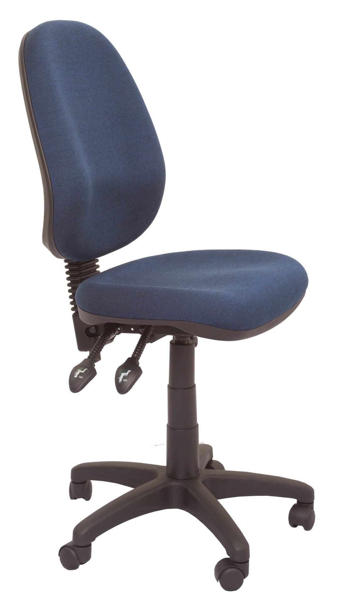 EC070CH high back ergo operator chair navy blue fabric for workplace hire