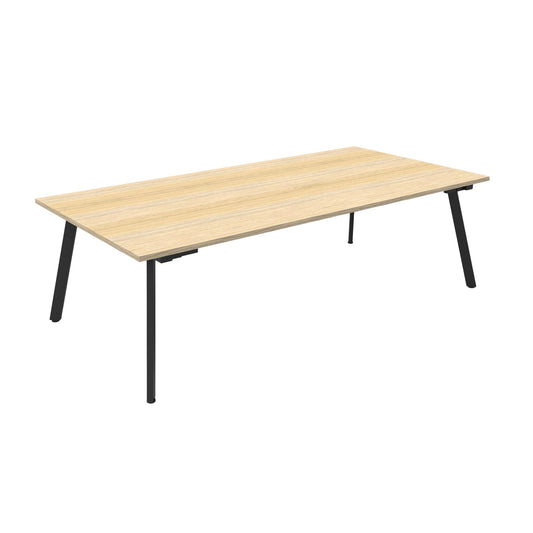 Eternity Meeting & Boardroom Table Rectangle Hire in natural oak - primary view