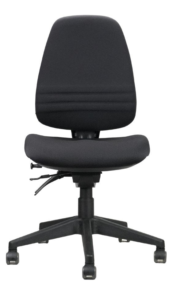 Endeavour Pro Ergo Chair black fabric for office furniture hire
