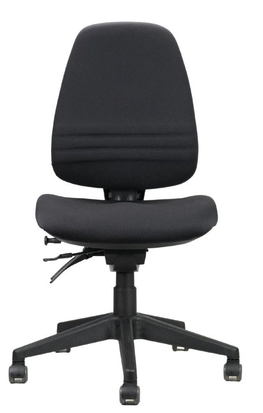 Endeavour Pro Ergo Chair black fabric for office furniture hire