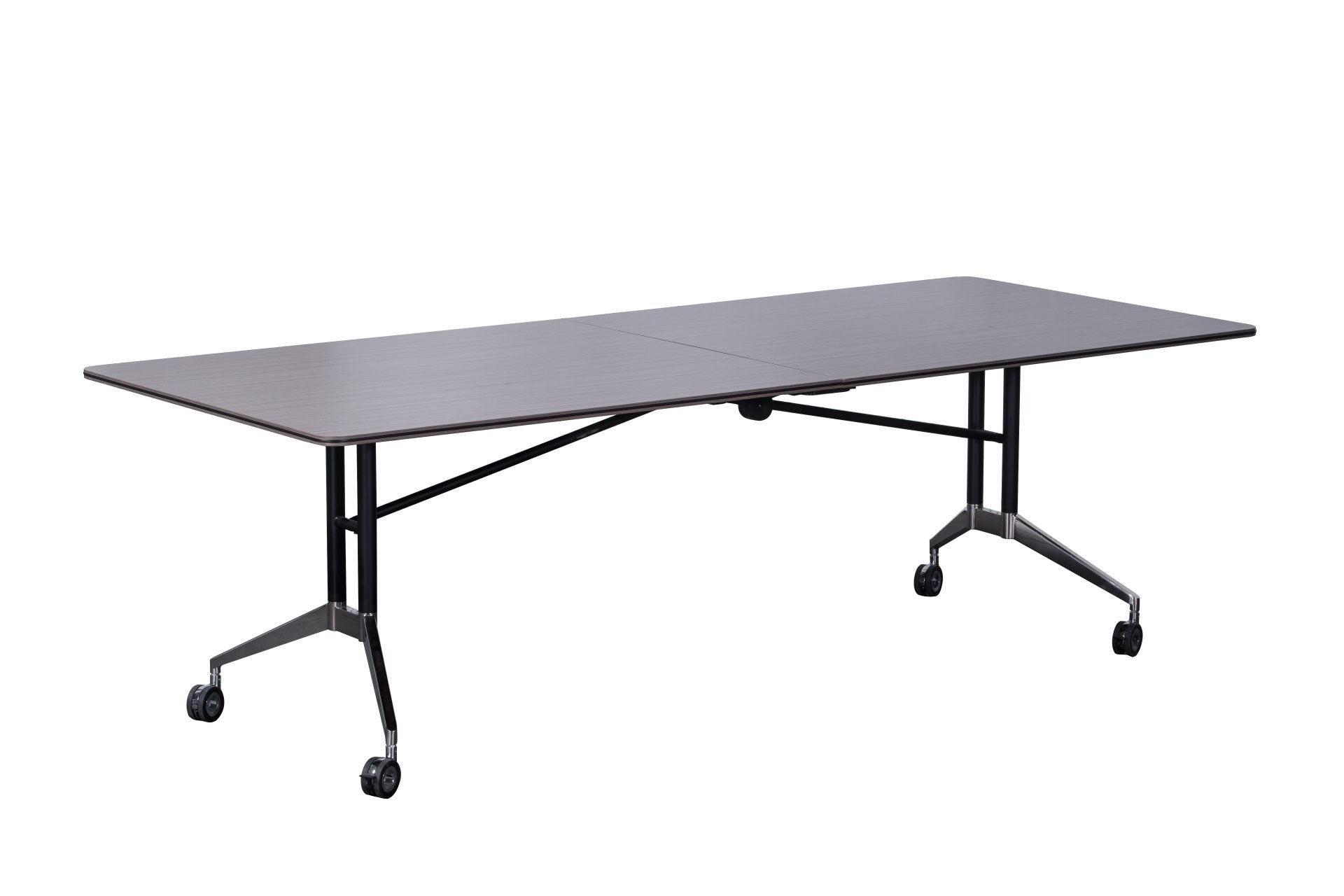 Rapid Edge Folding Meeting & Boardroom Table Driftwood Top primary view for office furniture hire