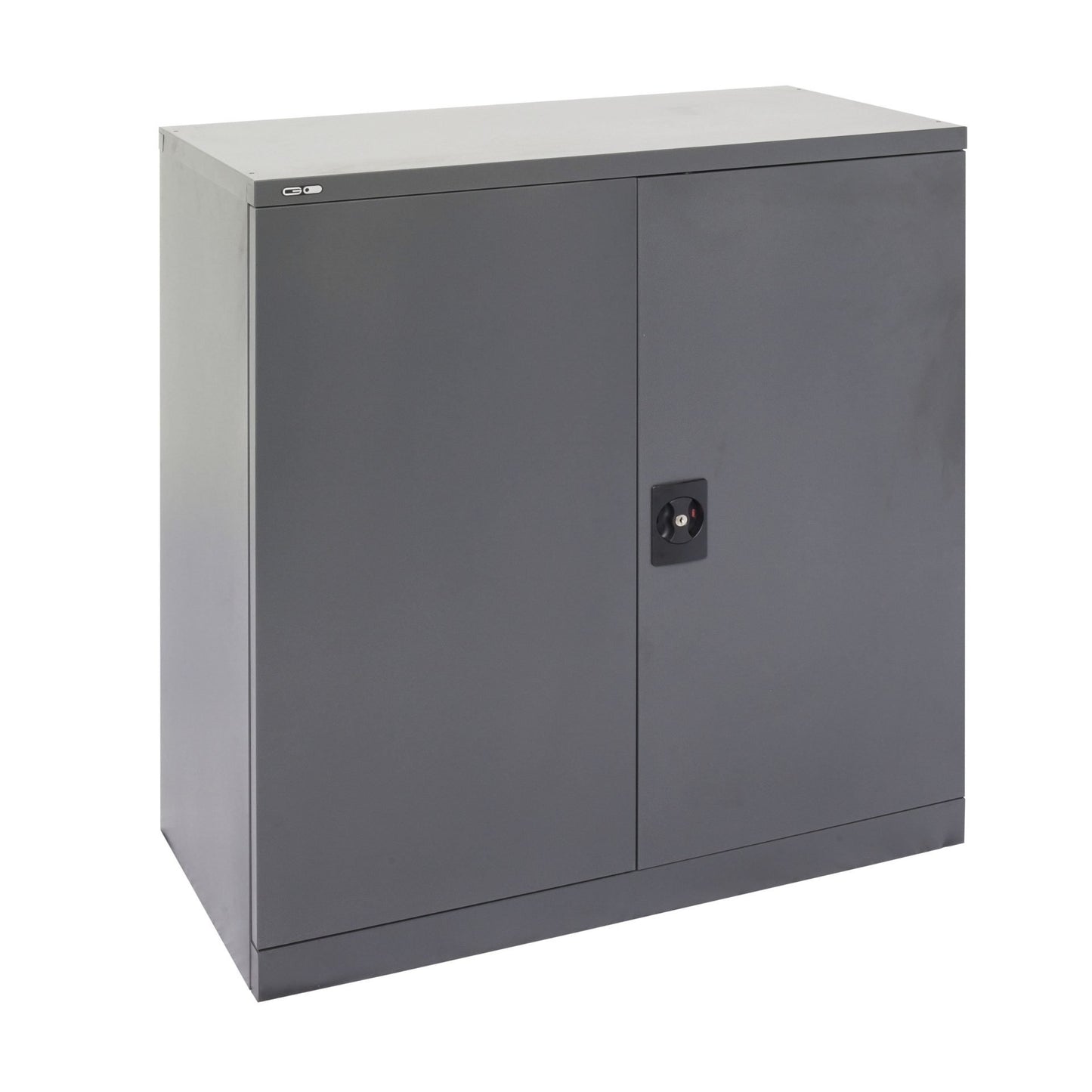 GO Swing Door Cupboard 1015mm H x 910mm W x 450mm D / Graphite Ripple primary view for office furniture hire