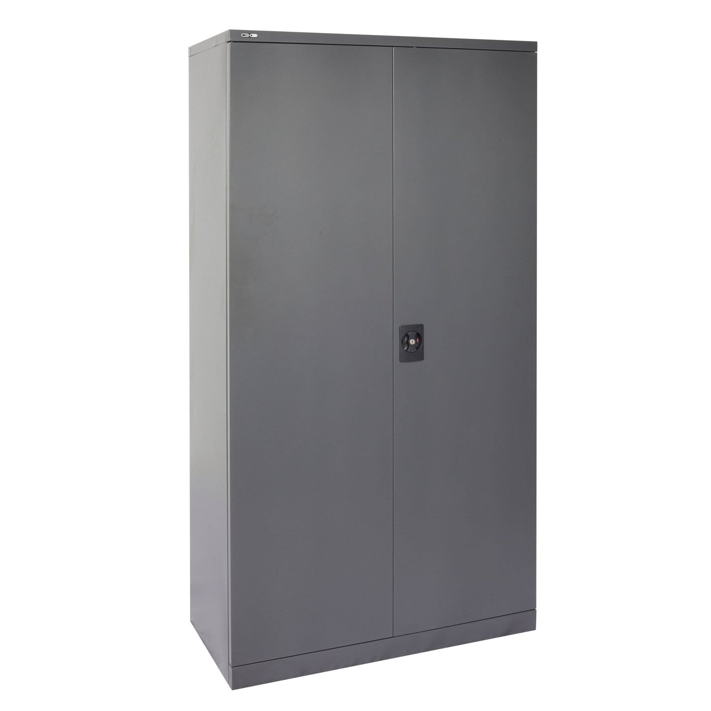 GO Swing Door Cupboard 1830mm H x 910mm W x 450mm D / Graphite Ripple product view for office furniture hire