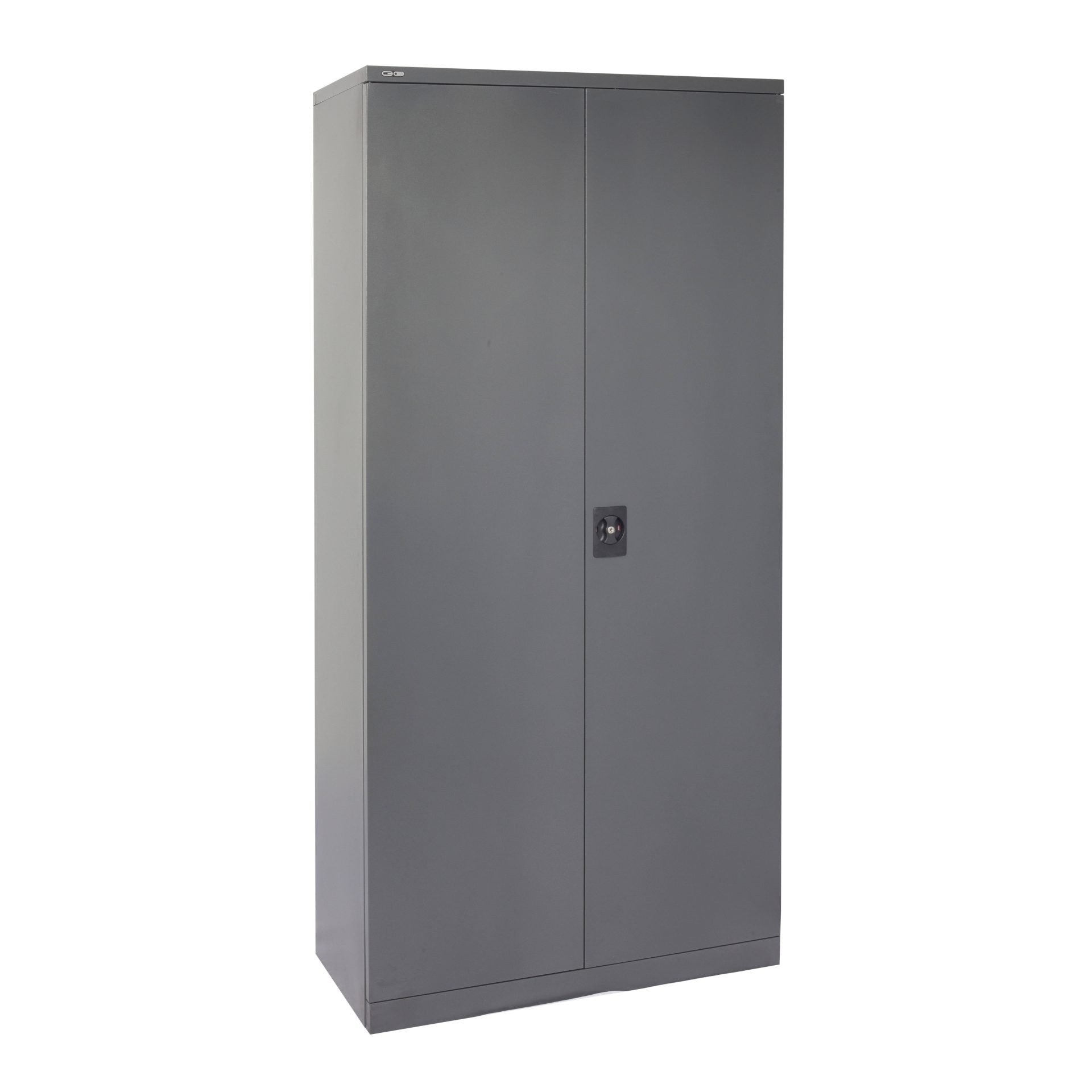 GO Swing Door Cupboard 2000mm H x 910mm W x 450mm D / Graphite Ripple product view for office furniture hire