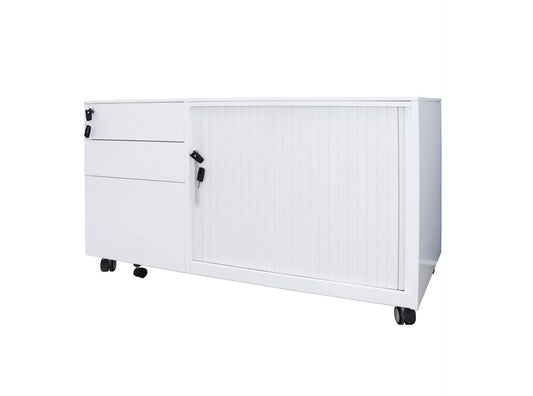 GO Steel Mobile Caddy - Right Tambour Hire - front view