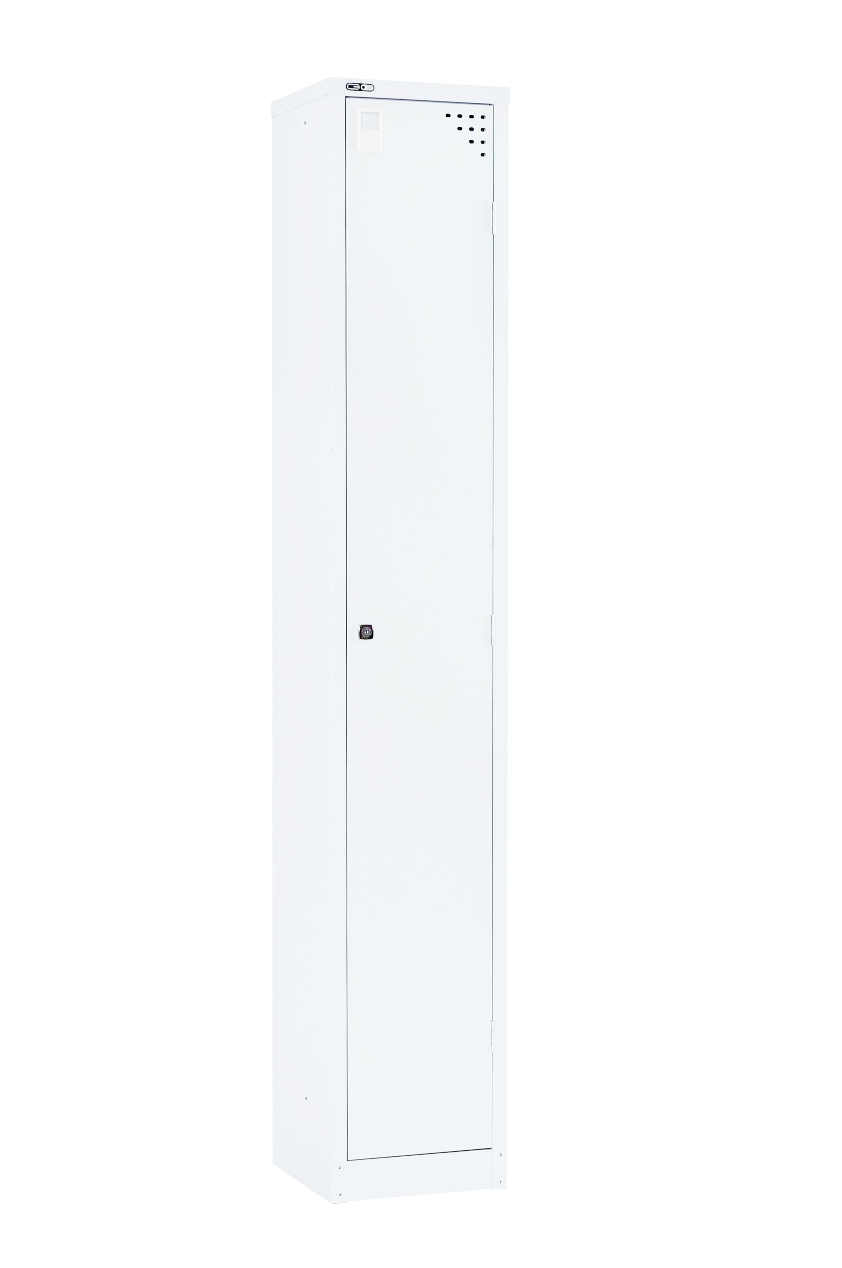 GO Steel 1 Door Locker White China P/C / 305mm primary view for office furniture hire