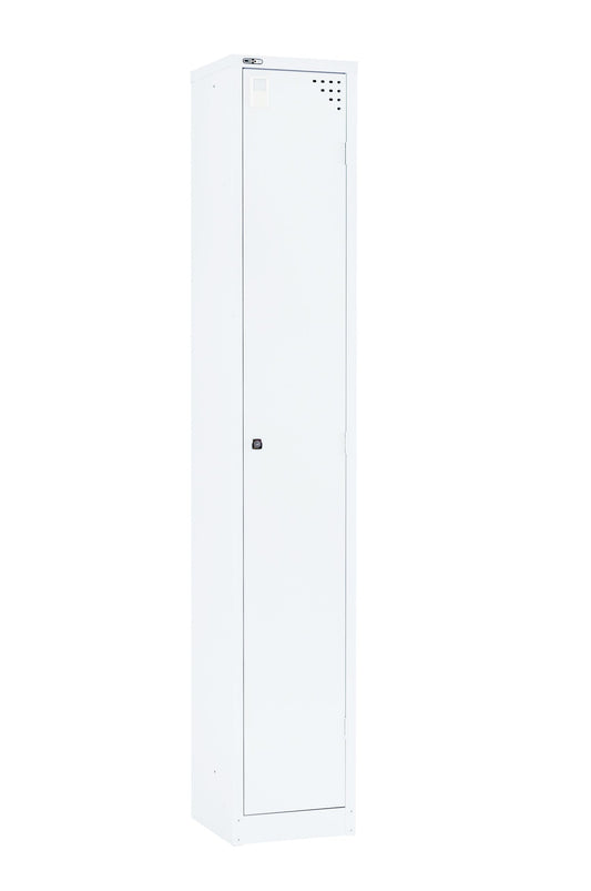 GO Steel 1 Door Locker Hire in white - primary view