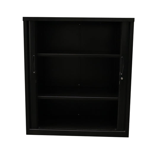GO Tambour Door Cupboard 900mm W Hire in black - primary view