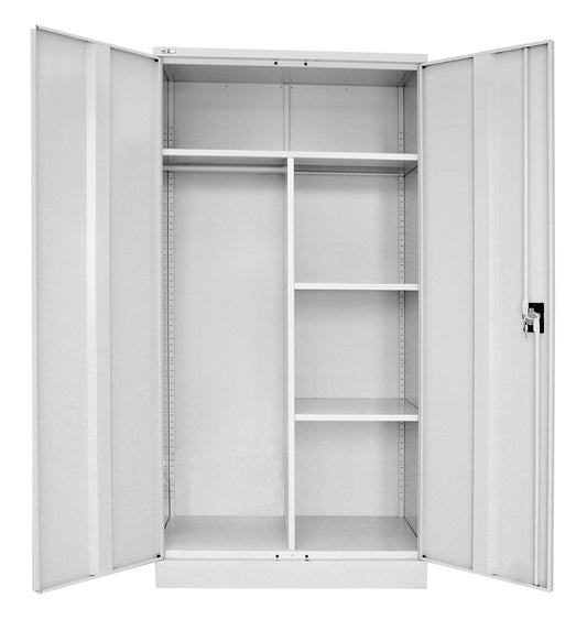 GO Wardrobe Unit Hire in silver grey - primary view