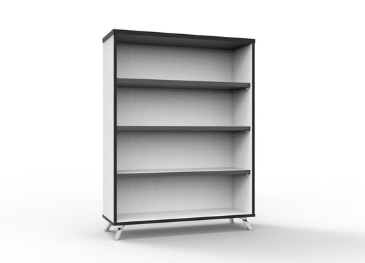 Rapid Infinity Bookcase Hire in natural white - front view