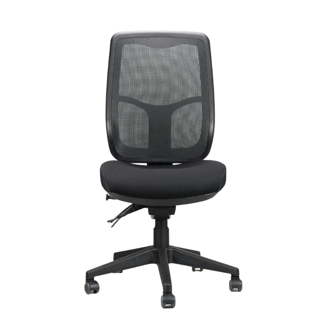 Merida high back mesh operator chair black for office furniture hire
