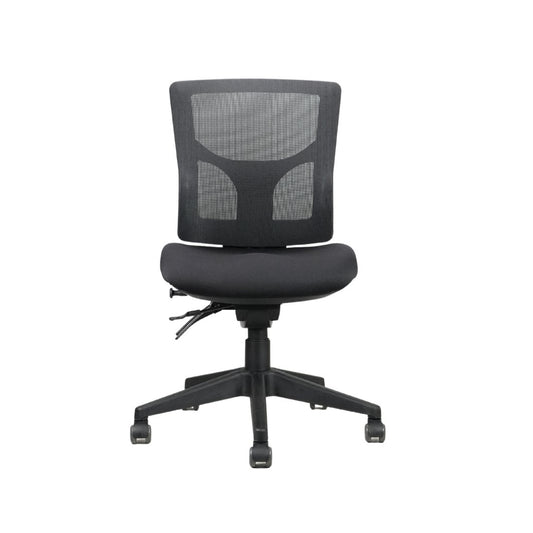 Milan mesh back operator chair black for office furniture hire
