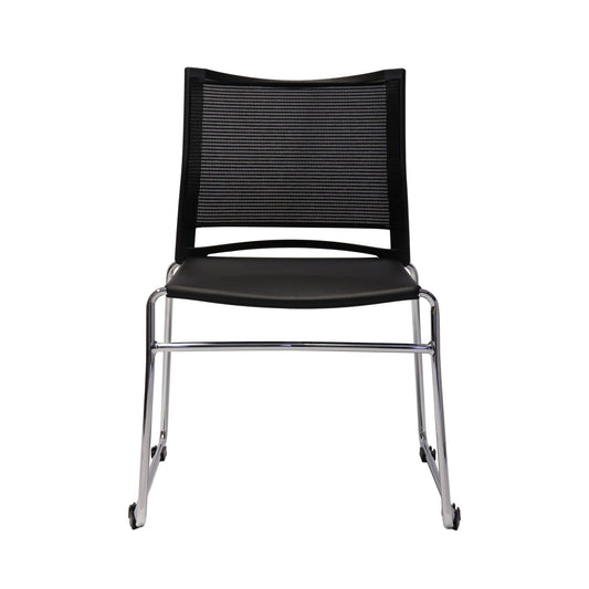 PMV-BK Visitor Chair Hire in black - primary view