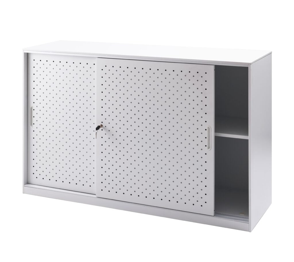 GO Tambour Door Cupboard 1530mm W product view for office furniture hire